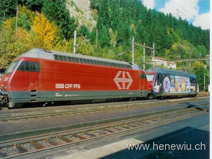 Gotthard 5.jpg - Messzug in der Station Gurtnellen